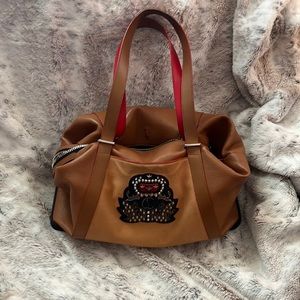 Louboutin Nubuck and Leather Bagdamon Duffle Bag